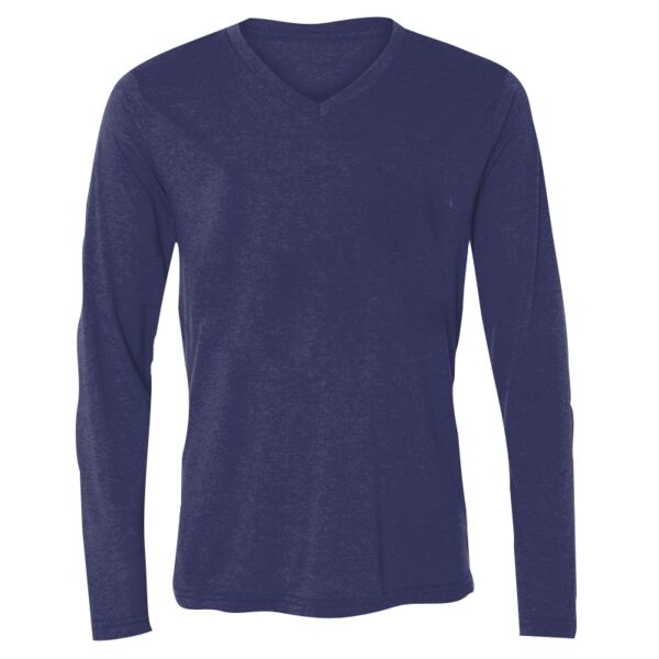 Unisex Jersey Long-Sleeve V-Neck T-Shirt Thumbnail
