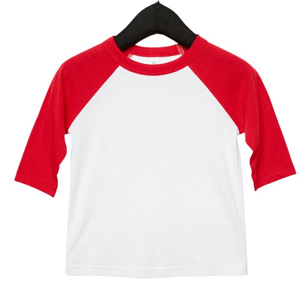 Toddler Three-Quarter Sleeve Baseball T-Shirt Thumbnail