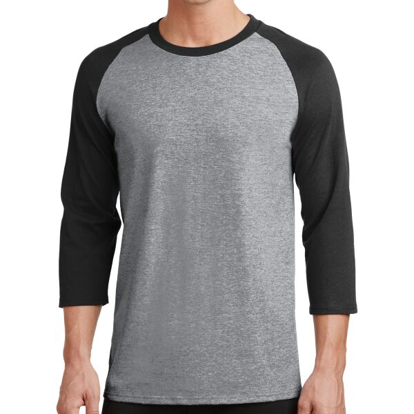 Port & Company Core Blend 3/4 Sleeve Raglan Tee Thumbnail