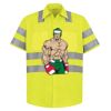 High Visibility Safety Short Sleeve Work Shirt Thumbnail