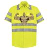 High Visibility Safety Short Sleeve Work Shirt Thumbnail