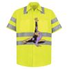 High Visibility Safety Short Sleeve Work Shirt Thumbnail