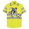 High Visibility Safety Short Sleeve Work Shirt Thumbnail