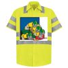 High Visibility Safety Short Sleeve Work Shirt Thumbnail