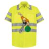 High Visibility Safety Short Sleeve Work Shirt Thumbnail