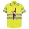 High Visibility Safety Short Sleeve Work Shirt Thumbnail