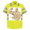 High Visibility Safety Short Sleeve Work Shirt Thumbnail