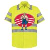 High Visibility Safety Short Sleeve Work Shirt Thumbnail