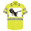 High Visibility Safety Short Sleeve Work Shirt Thumbnail