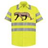 High Visibility Safety Short Sleeve Work Shirt Thumbnail