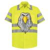 High Visibility Safety Short Sleeve Work Shirt Thumbnail