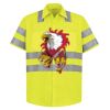 High Visibility Safety Short Sleeve Work Shirt Thumbnail