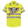 High Visibility Safety Short Sleeve Work Shirt Thumbnail