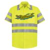 High Visibility Safety Short Sleeve Work Shirt Thumbnail