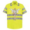 High Visibility Safety Short Sleeve Work Shirt Thumbnail