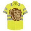 High Visibility Safety Short Sleeve Work Shirt Thumbnail