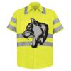 High Visibility Safety Short Sleeve Work Shirt Thumbnail