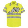 High Visibility Safety Short Sleeve Work Shirt Thumbnail