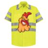 High Visibility Safety Short Sleeve Work Shirt Thumbnail