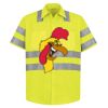 High Visibility Safety Short Sleeve Work Shirt Thumbnail