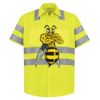 High Visibility Safety Short Sleeve Work Shirt Thumbnail