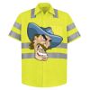 High Visibility Safety Short Sleeve Work Shirt Thumbnail