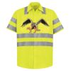 High Visibility Safety Short Sleeve Work Shirt Thumbnail