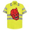 High Visibility Safety Short Sleeve Work Shirt Thumbnail