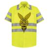 High Visibility Safety Short Sleeve Work Shirt Thumbnail