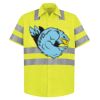 High Visibility Safety Short Sleeve Work Shirt Thumbnail