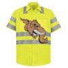 High Visibility Safety Short Sleeve Work Shirt Thumbnail