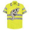 High Visibility Safety Short Sleeve Work Shirt Thumbnail