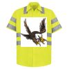 High Visibility Safety Short Sleeve Work Shirt Thumbnail