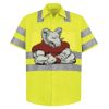 High Visibility Safety Short Sleeve Work Shirt Thumbnail