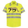 High Visibility Safety Short Sleeve Work Shirt Thumbnail