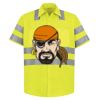 High Visibility Safety Short Sleeve Work Shirt Thumbnail