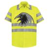 High Visibility Safety Short Sleeve Work Shirt Thumbnail