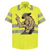 High Visibility Safety Short Sleeve Work Shirt Thumbnail