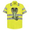 High Visibility Safety Short Sleeve Work Shirt Thumbnail