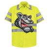 High Visibility Safety Short Sleeve Work Shirt Thumbnail