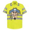 High Visibility Safety Short Sleeve Work Shirt Thumbnail