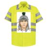 High Visibility Safety Short Sleeve Work Shirt Thumbnail