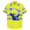 High Visibility Safety Short Sleeve Work Shirt Thumbnail