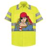 High Visibility Safety Short Sleeve Work Shirt Thumbnail