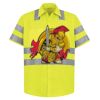 High Visibility Safety Short Sleeve Work Shirt Thumbnail