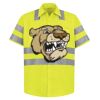 High Visibility Safety Short Sleeve Work Shirt Thumbnail