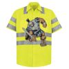 High Visibility Safety Short Sleeve Work Shirt Thumbnail