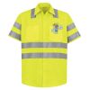 High Visibility Safety Short Sleeve Work Shirt Thumbnail