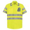 High Visibility Safety Short Sleeve Work Shirt Thumbnail