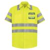 High Visibility Safety Short Sleeve Work Shirt Thumbnail